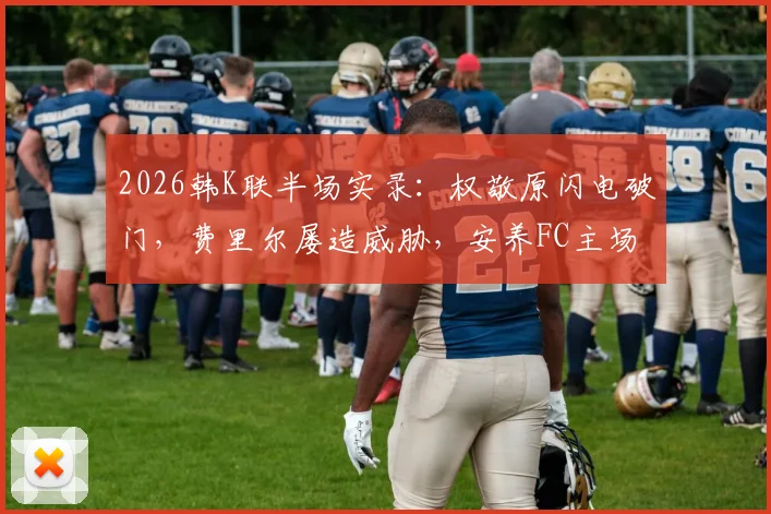 2026韩K联半场实录：权敬原闪电破门，费里尔屡造威胁，安养FC主场1球领先仁川联
